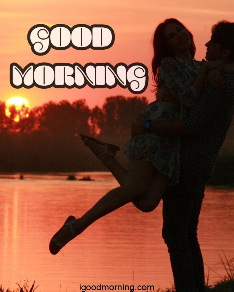 boyfriend girlfriend good morning photo