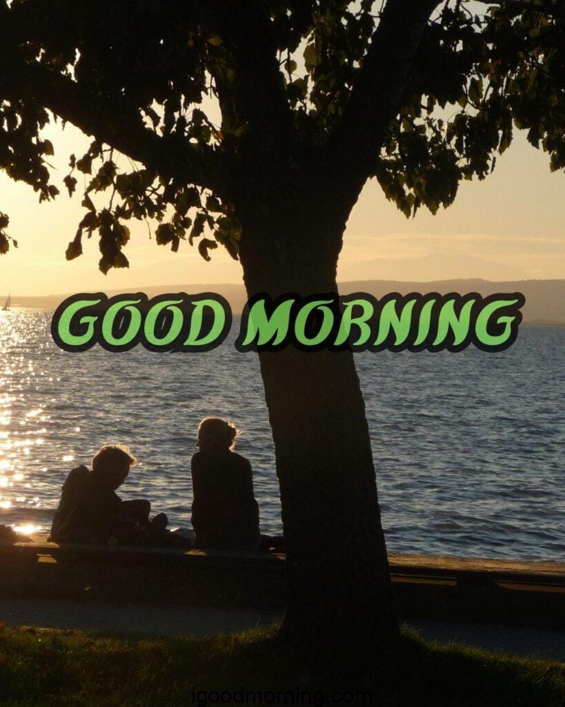 boyfriend girlfriend good morning photo at river