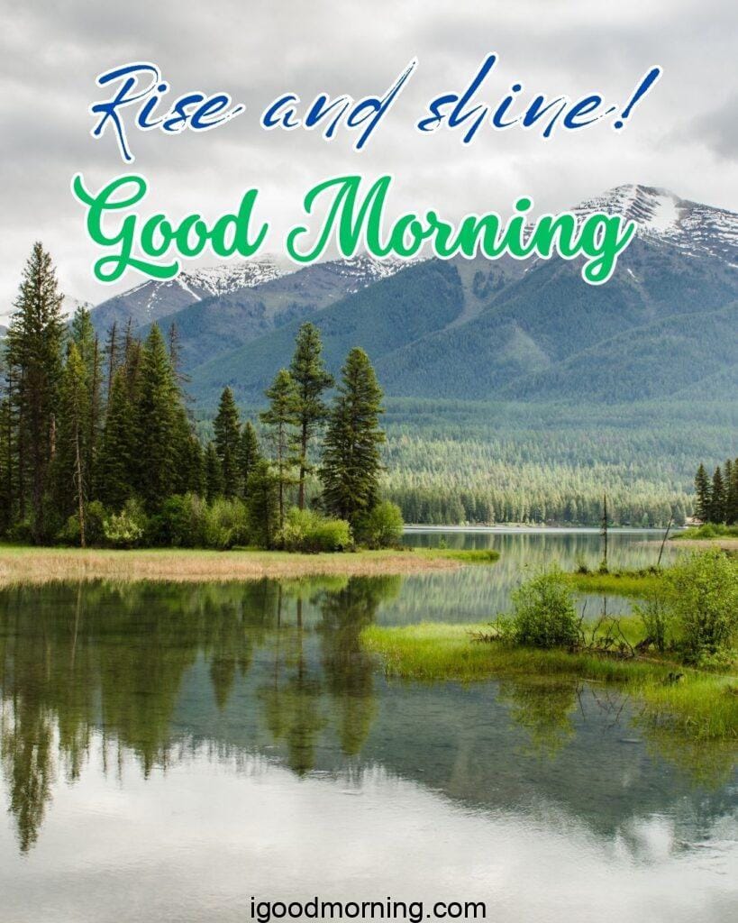 Good Morning Nature Images hill and ponds
