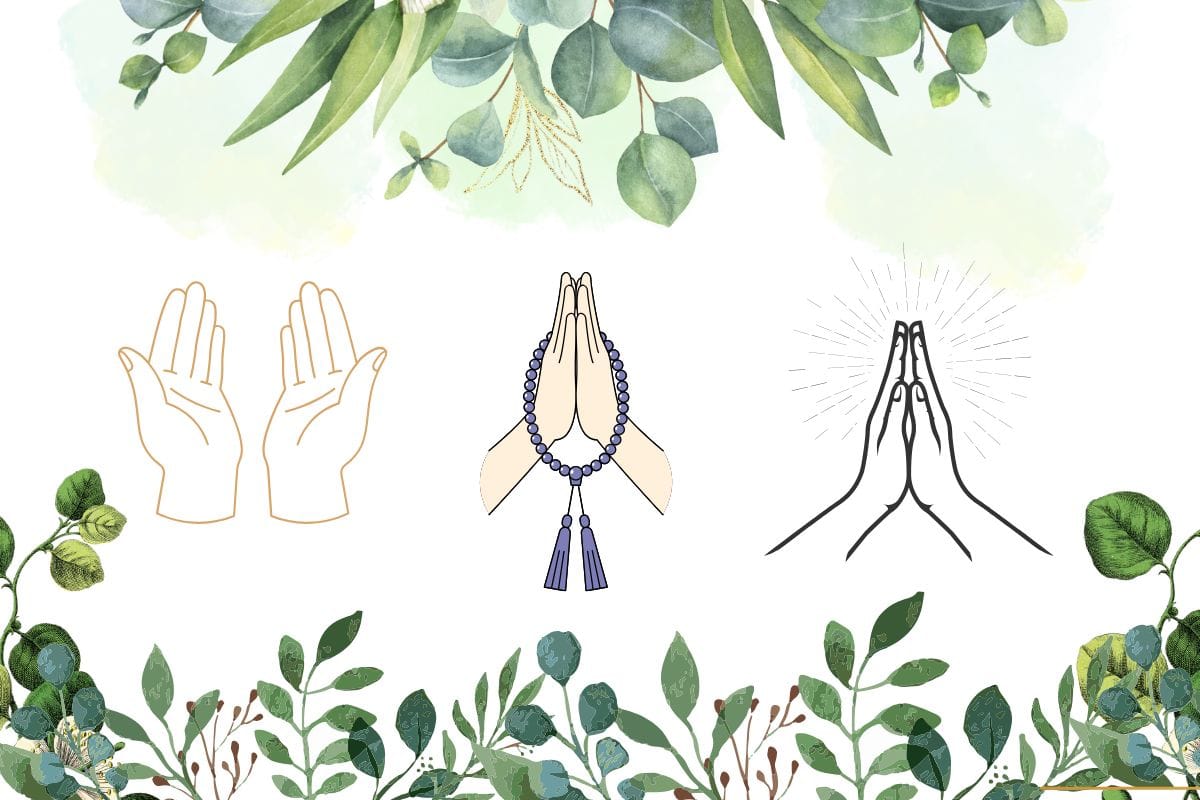 good morning with prayer quotes and prayer hands