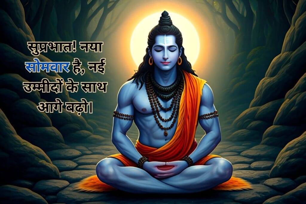 Good Morning Monday Images and Quotes with divine light