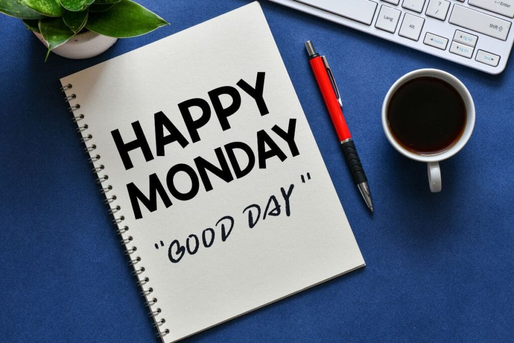 Monday morning good vibes image with peaceful scenery