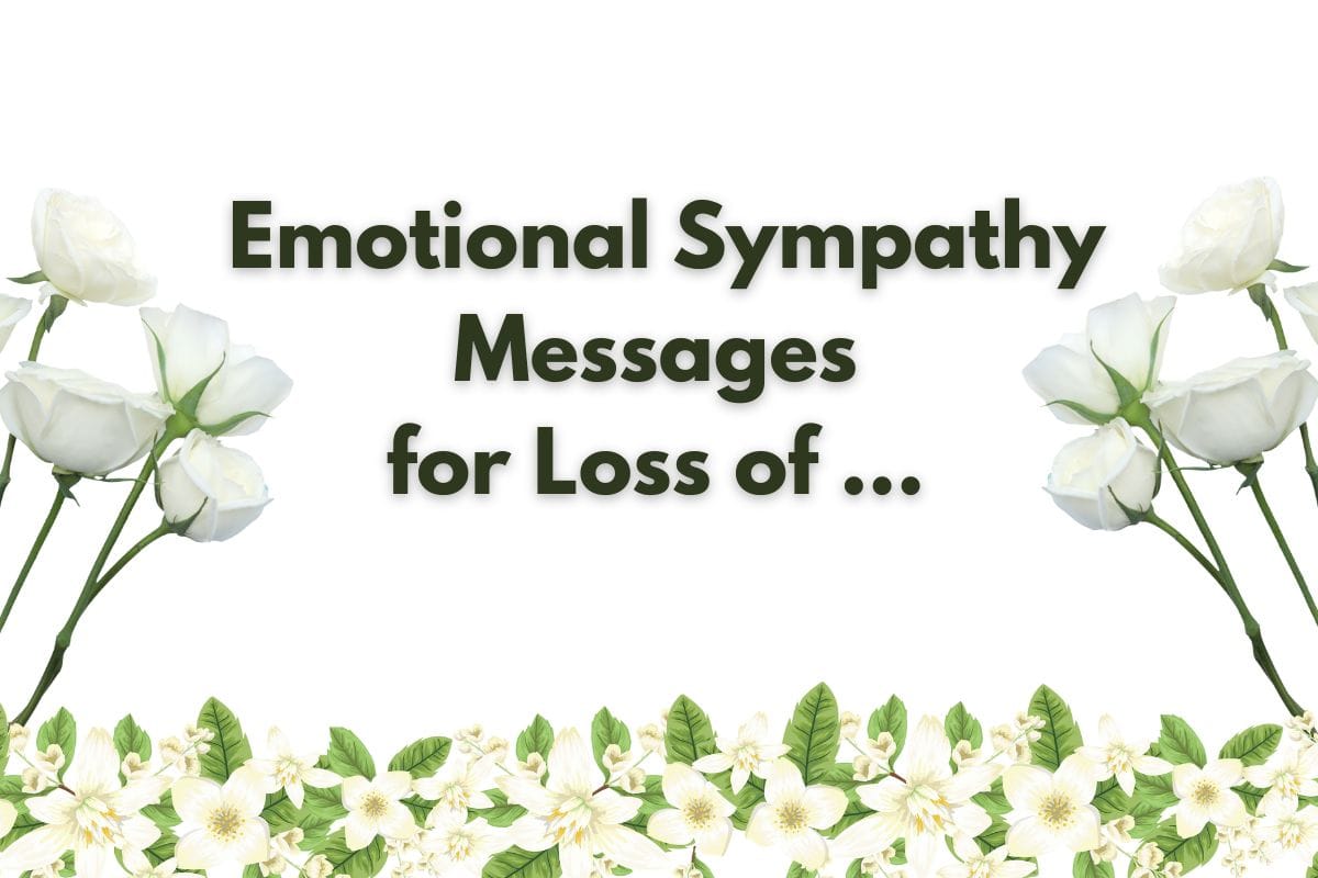 Loss of a Parent – Emotional Sympathy Messages