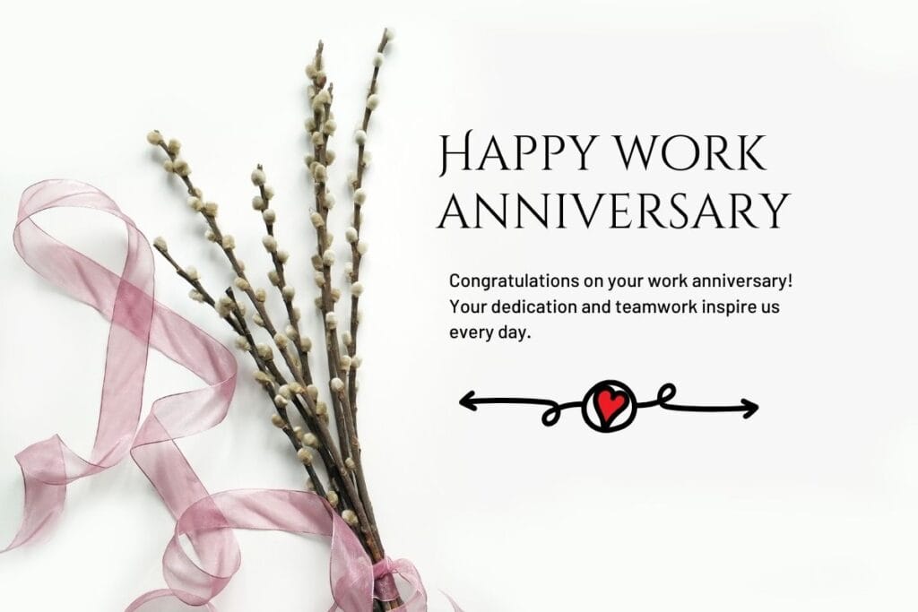 Sweet Happy Work Anniversary Messages