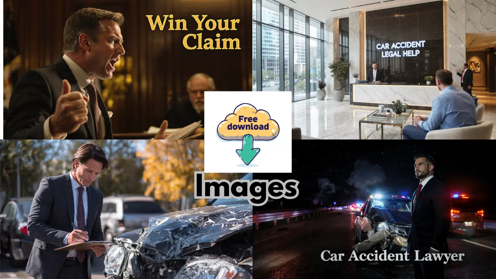 Free Car Accident Lawyer Image with Prompts