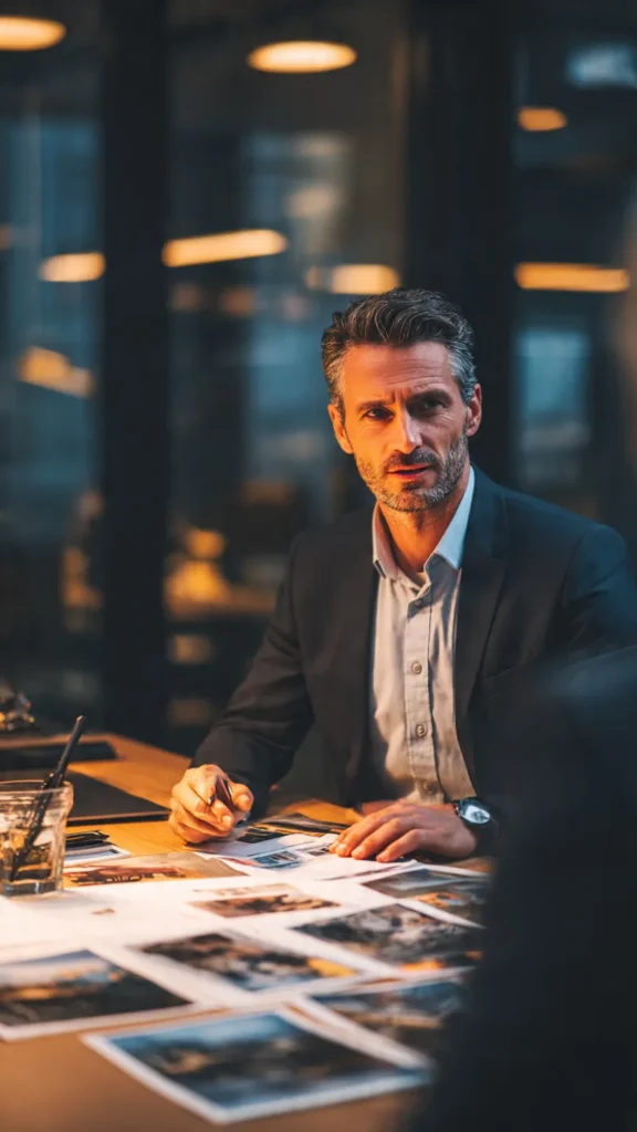 A legal expert meeting a car accident victim to review evidence and plan the next steps for the injury case.